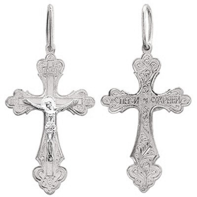 кр0031 Крест Ag 925