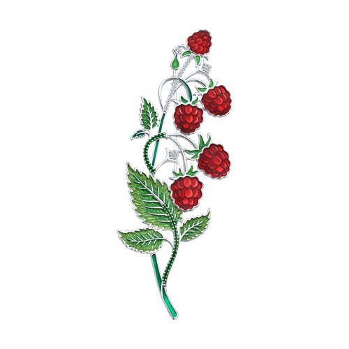 94049010 Брошь Ag 925