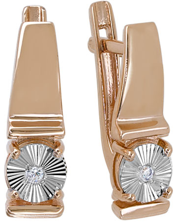 2-4168-011 Серьги Au 585