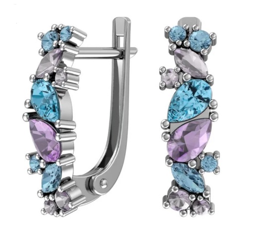 2100783-00355 Серьги Ag 925