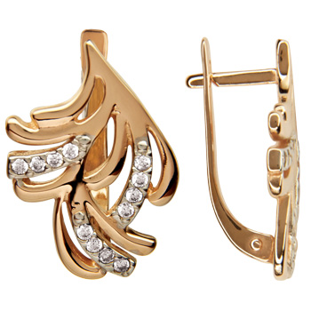 02-178 Серьги Au 585