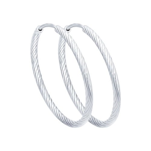 94140002 Серьги-конго Ag 925