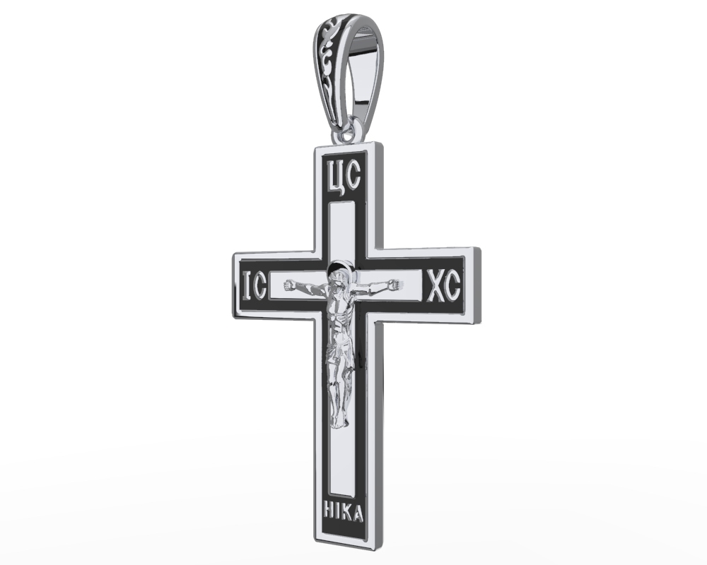 0800187-00875 Крест Ag 925