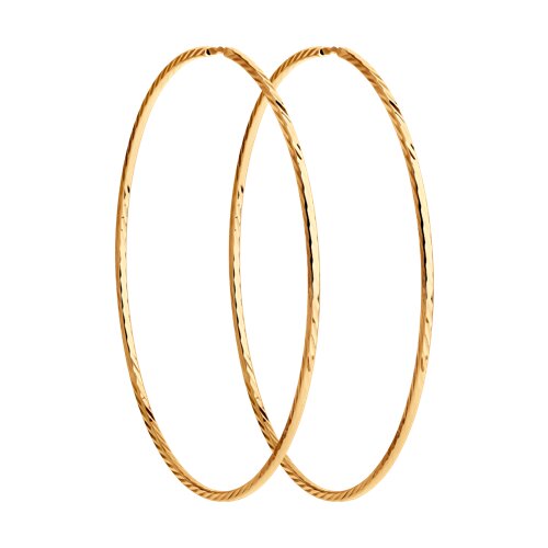 140014 Серьги конго Au 585