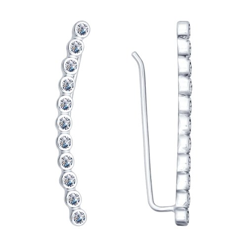 94021769 Серьги зажимы Ag 925