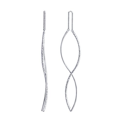 94-120-01036-1 Серьги протяжки Ag 925