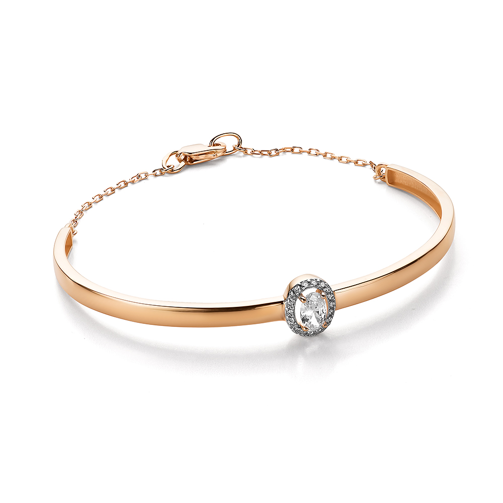 бр4448V62 Браслет обруч Au 585