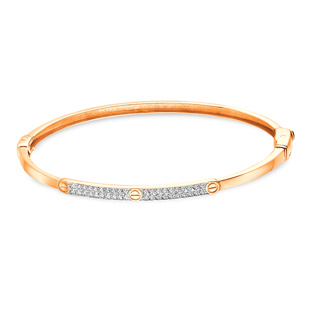 бр4864 Браслет обруч Au 585