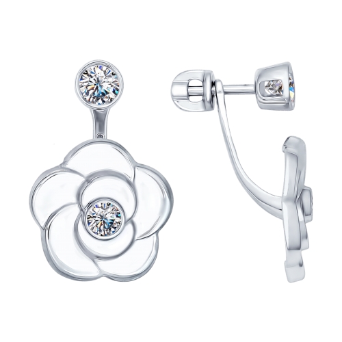 94022080 Серьги пусеты Ag 925