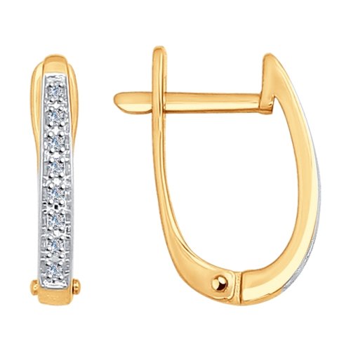 1020971 Серьги Au 585