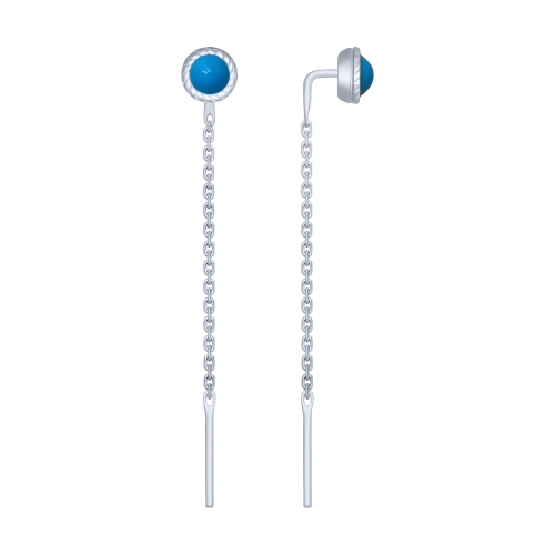 94022719 Серьги-протяжки Ag 925