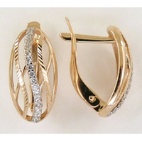 08-1329 Серьги Au 585