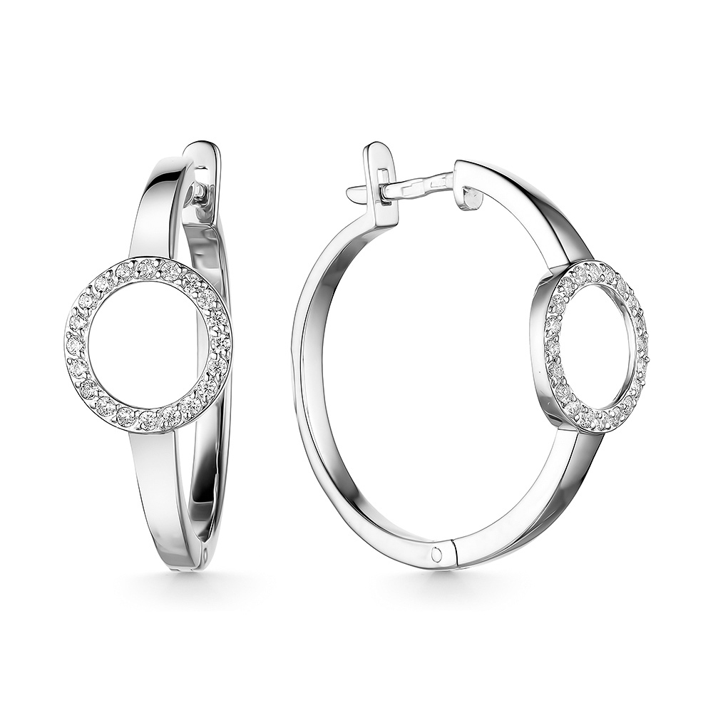 с4375 Серьги конго Ag 925