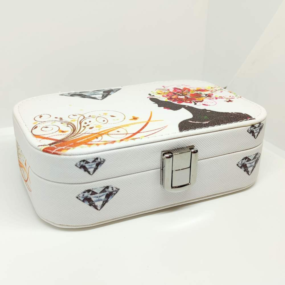 Прямоугльная плоск. мал. Шкатулка кожа