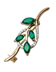 3-1394-001 Брошь Au 585