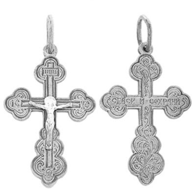 кр0039 Крест Ag 925