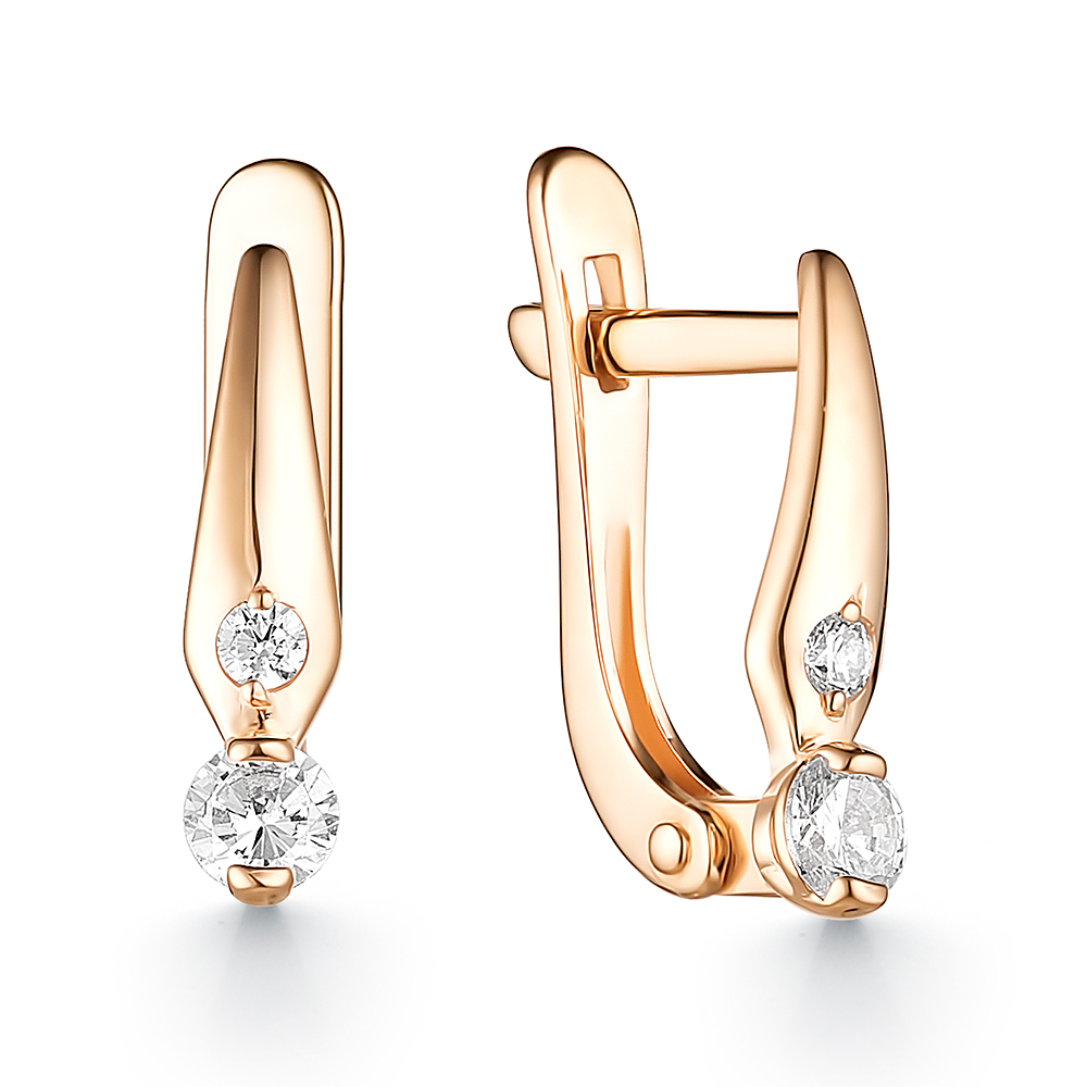 с1195 Серьги Au 585