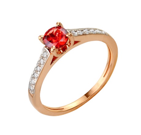 63025400-Хл Кольцо Au 585