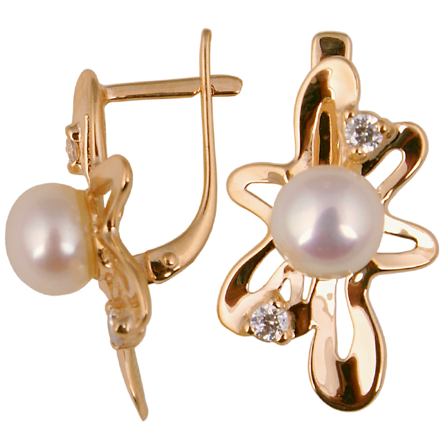 02-016 Серьги Au 585