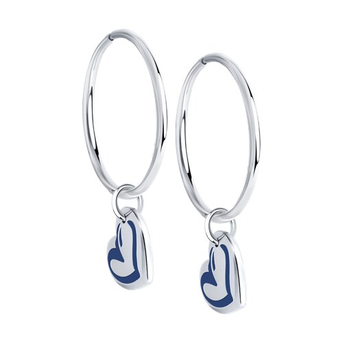 94-124-02264-1 Серьги конго Ag 925