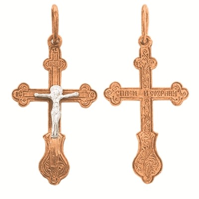 кр0015 Крест Au 585