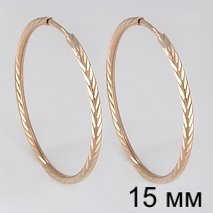 140066 Серьги-конго Au 585