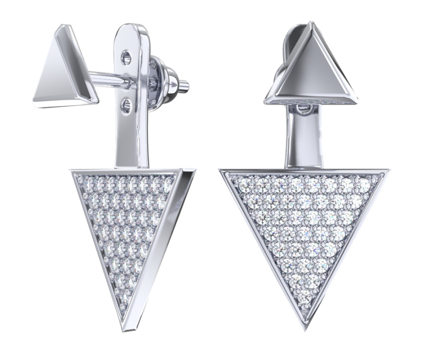 6001765-00775 Серьги пусеты Ag 925