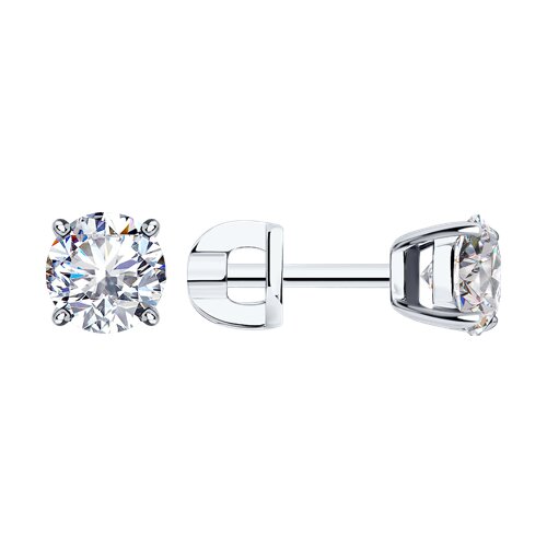 94-122-01550-1 Серьги пусеты Ag 925