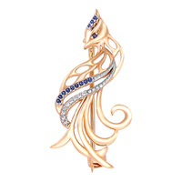 03-3522 Брошь Au 585