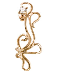 2-2334-001 Серьги каффы Au 585