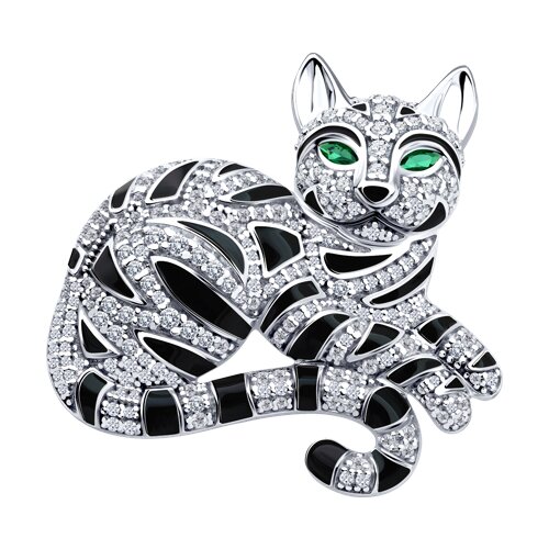 94049011 Брошь Ag 925