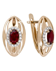 2-3501-001 Серьги Au 585