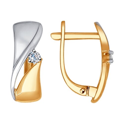 1021052 Серьги Au 585