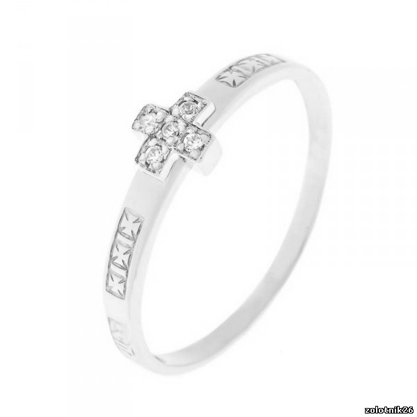 1443 Кольцо Спаси и сохрани Ag 925