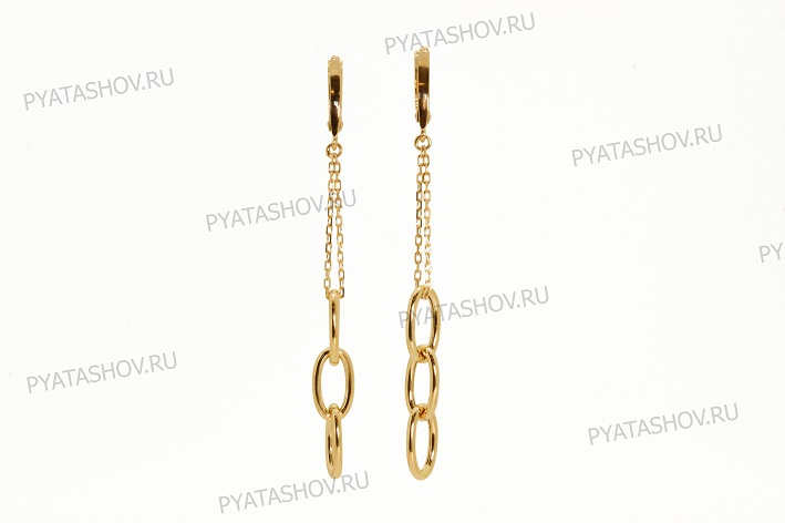 Т-935 Серьги Au 585