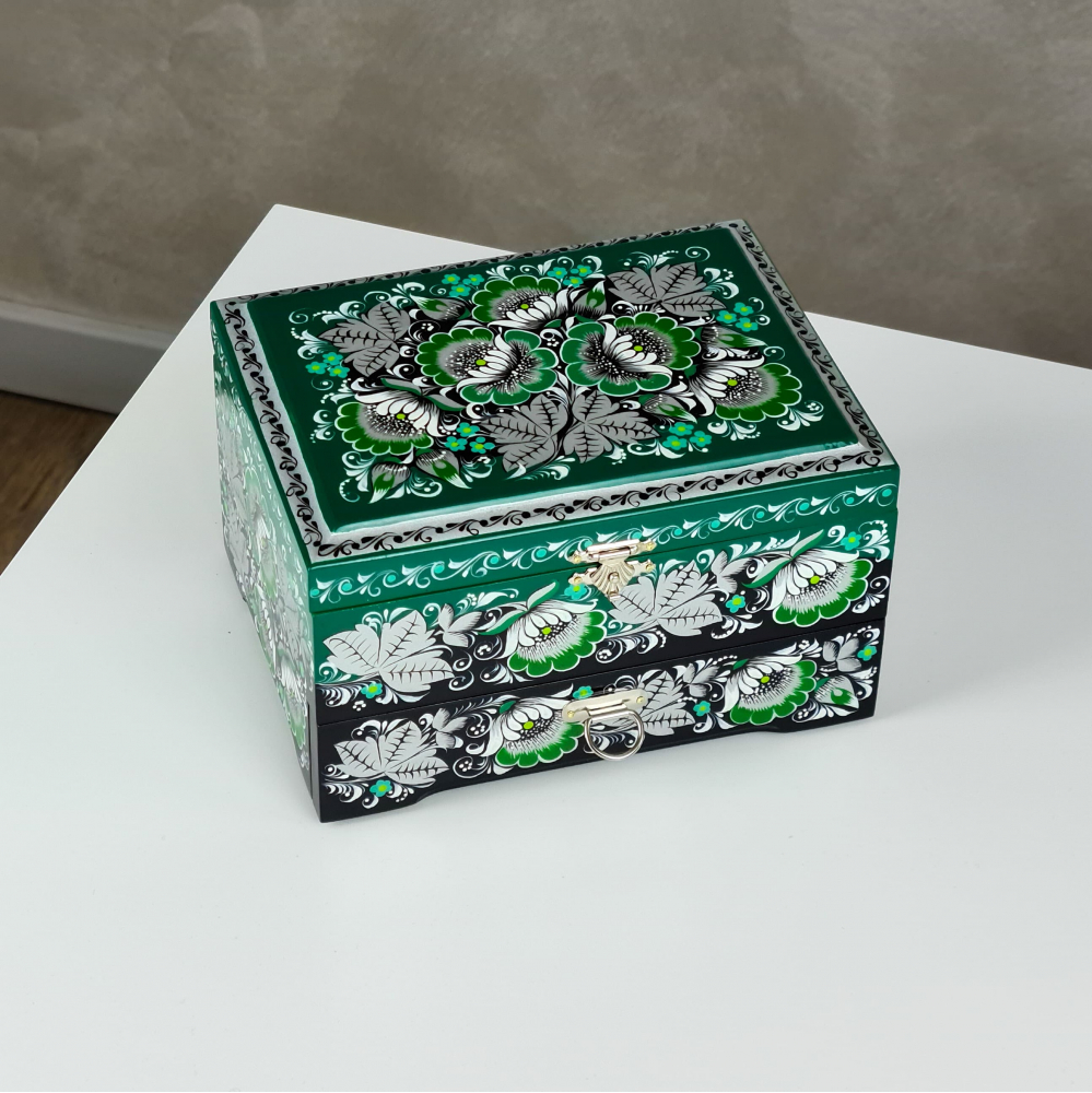 Р59з Шкатулка деревянная