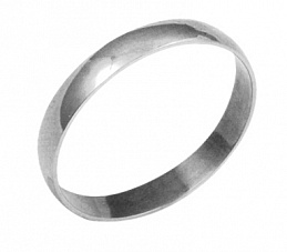 80003 Кольцо обручальное Ag 925