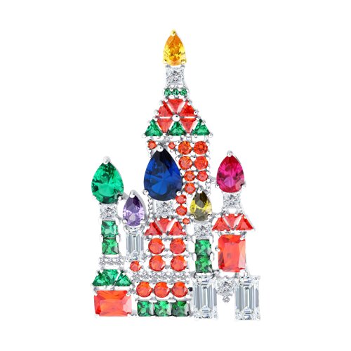 94040349 Брошь Ag 925