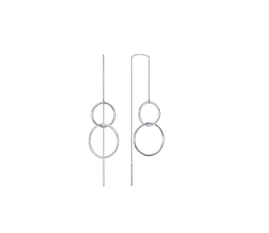 НС 22-366Ю-3 Серьги протяжки Ag 925