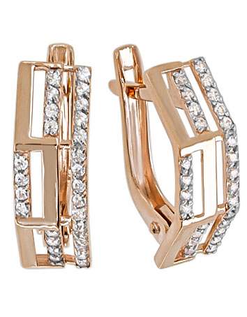 2-4122-001 Серьги Au 585