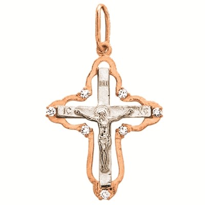 кр0060 Крест Au 585