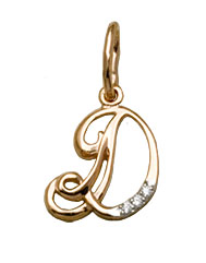 3-1130-001 Подвеска буква Au 585