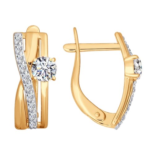 026816 Серьги Au 585