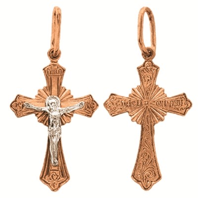 кр0012 Крест Au 585