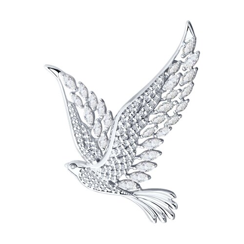 94040327 Брошь Ag 925