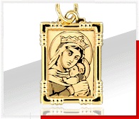 Л-0502 Подвеска Икона Au 585