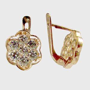 с029 Серьги Au 585