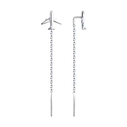 94025963 Серьги протяжки Ag 925