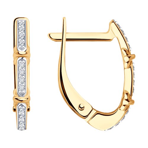 1022008 Серьги Au 585