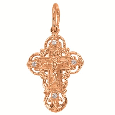 310098к Крест Au 585